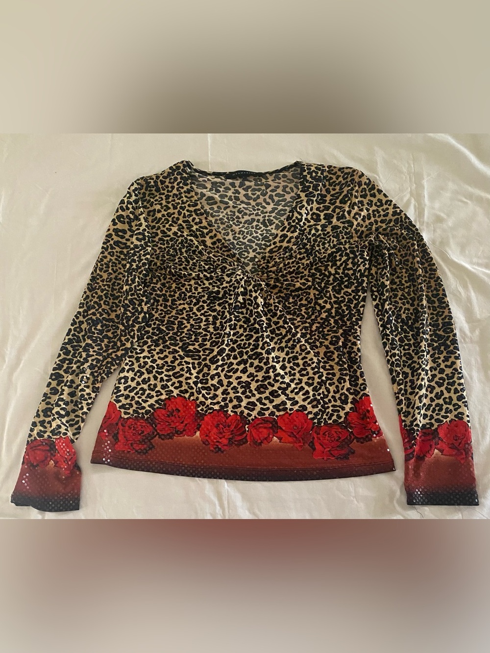 Beautiful, Sexy Sequenced Long Sleeve Blouse.